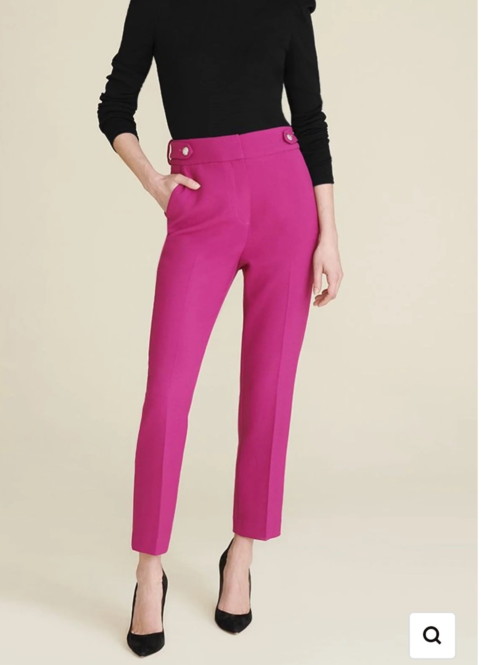 NWOT Veronica Beard Gamila Trouser Pant in Magenta Size 6